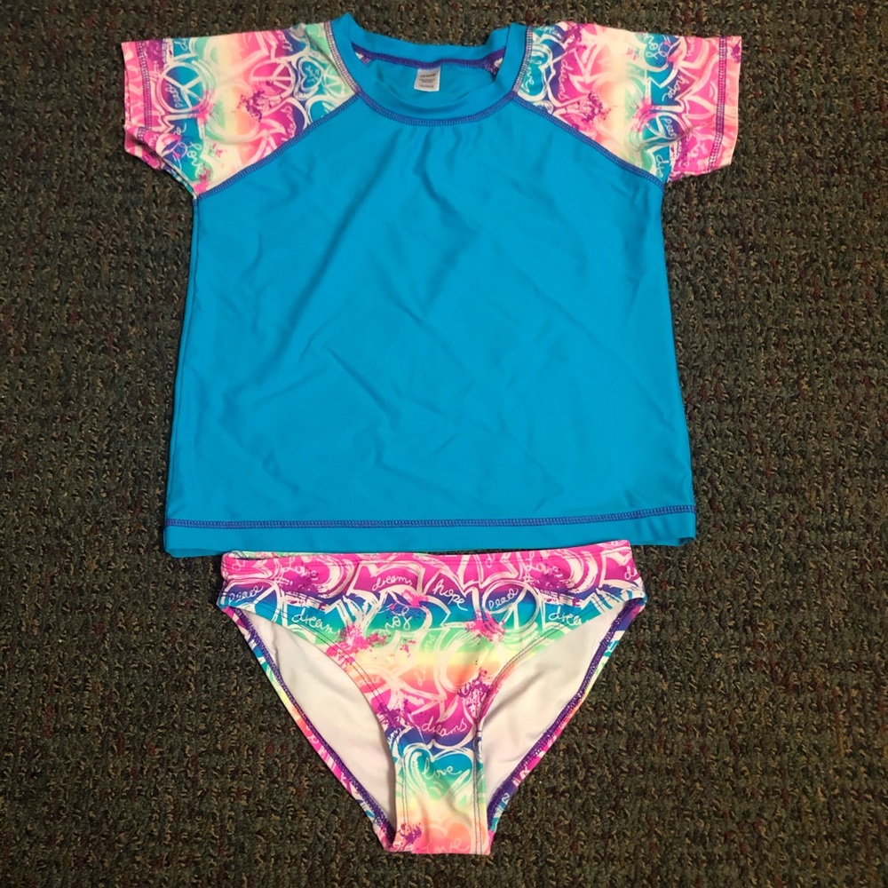 Girls swimming matching set